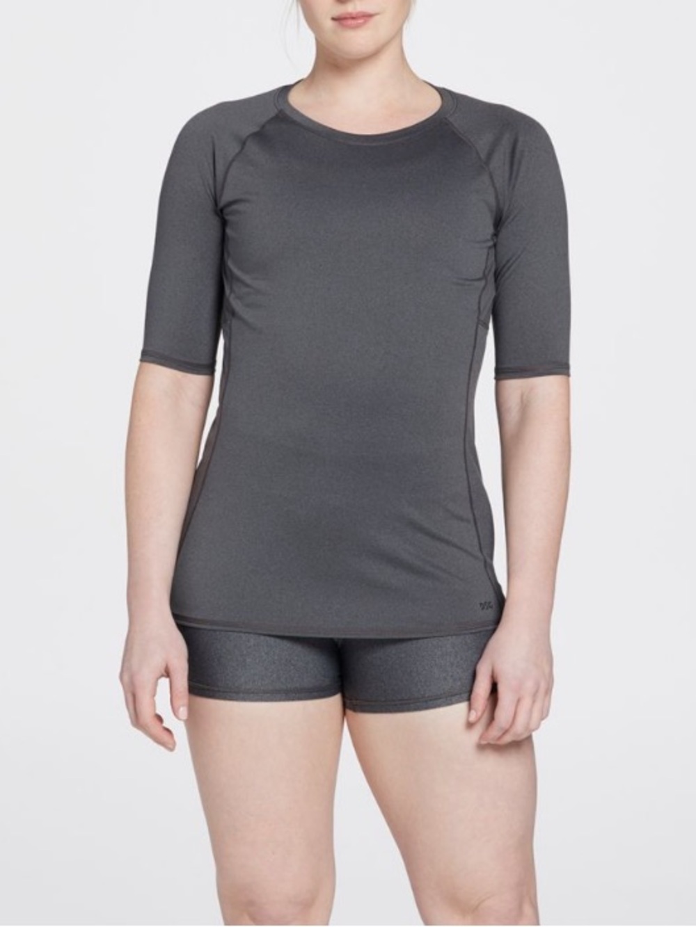NWT Women’s DSG Compression Half Sleeve Tee Grey Medium
